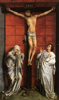 羅吉爾 凡 德 韋登 Christus on the Cross with Mary and St John